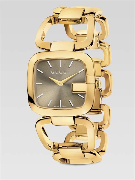 gucci bracelet goldsmiths|Gucci gold bracelet watch women's.